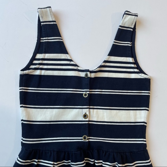 J. CREW White Navy Blue Striped Sleeveless Dress XS. - Picture 8 of 8